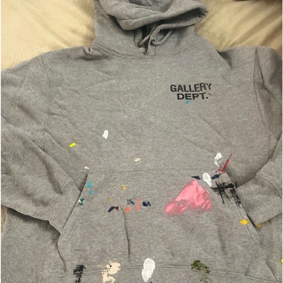 GALLERY DEPT Gray Painter Logo Hoodie - Picture 2 of 10